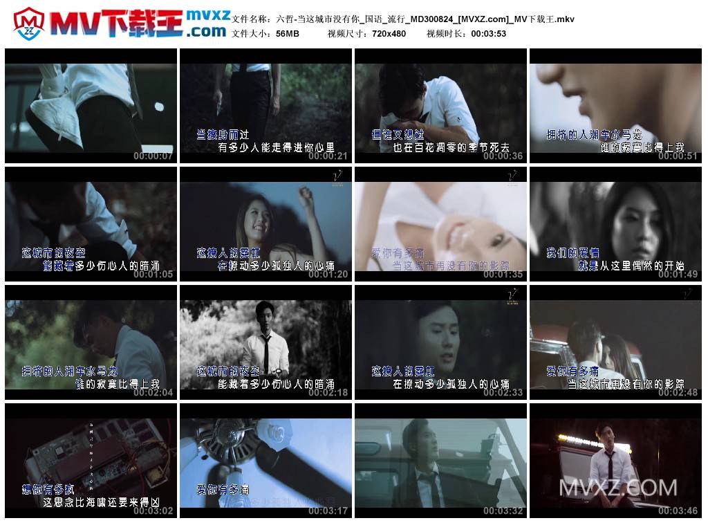 六哲-当这城市没有你_国语_流行_MD300824